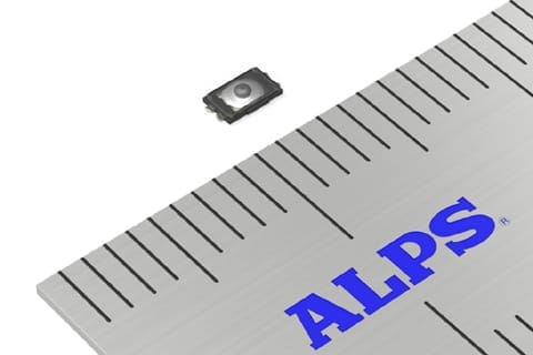 ALPS Electric Develops and Commences Mass Production of “SKTA Series” Surface Mount TACT Switch(TM) with Projection (IP67 Equivalent) Enlarged Photo