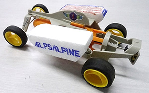 An amphibious vehicle built during the workshop