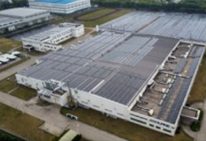 アルパイン太倉の太陽光発電設備